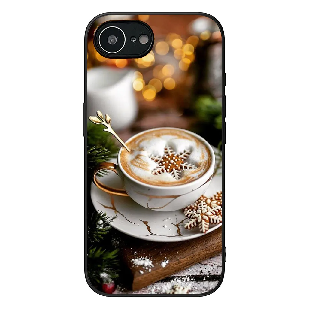 Festive Coffee Christmas Phone Cover - Durable Protective Case