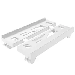 Adjustable Ventilated Computer Tower Stand with Rolling Wheels, Under Desk Holder (ZZJ-04B)