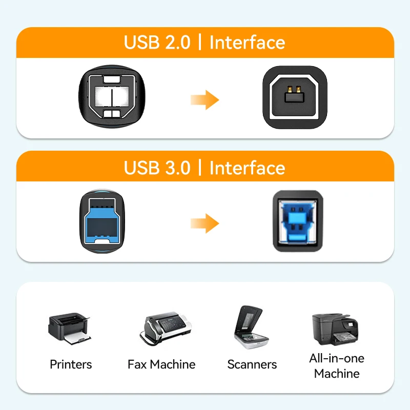 Male Male Usb Data Cable | Printer Usb 3.0 | Vention Printer Usb Printer - Aliexpress