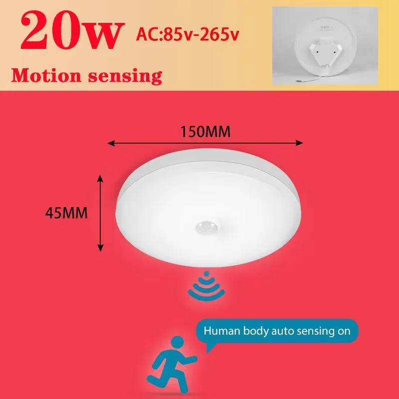 Enhanced Motion Sensor LED Ceiling Light