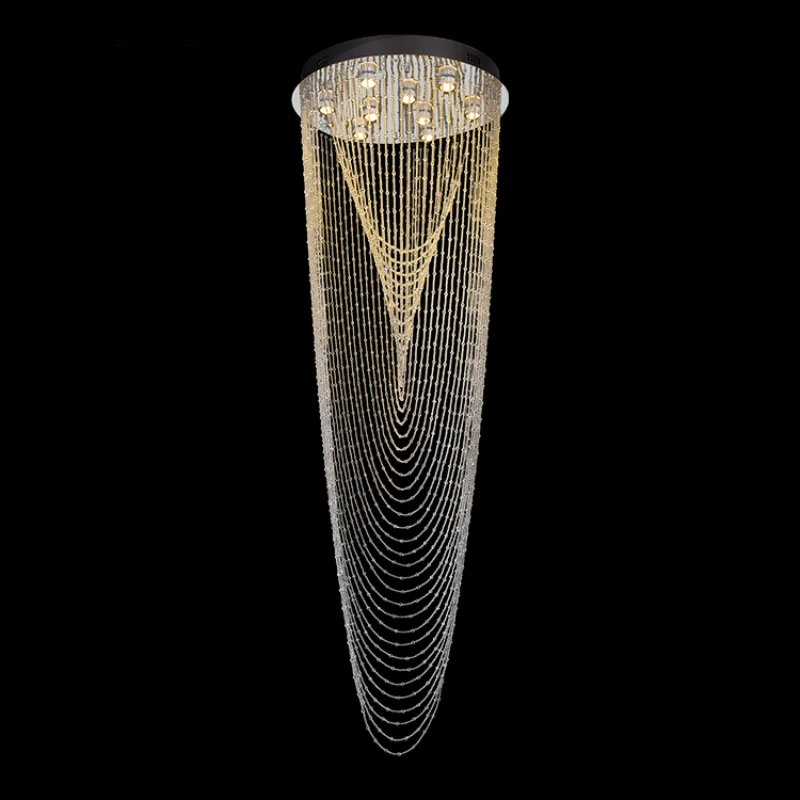 

Modern American Crystal Lamp Hanging Decoration Vintage Ceiling Pendant Light