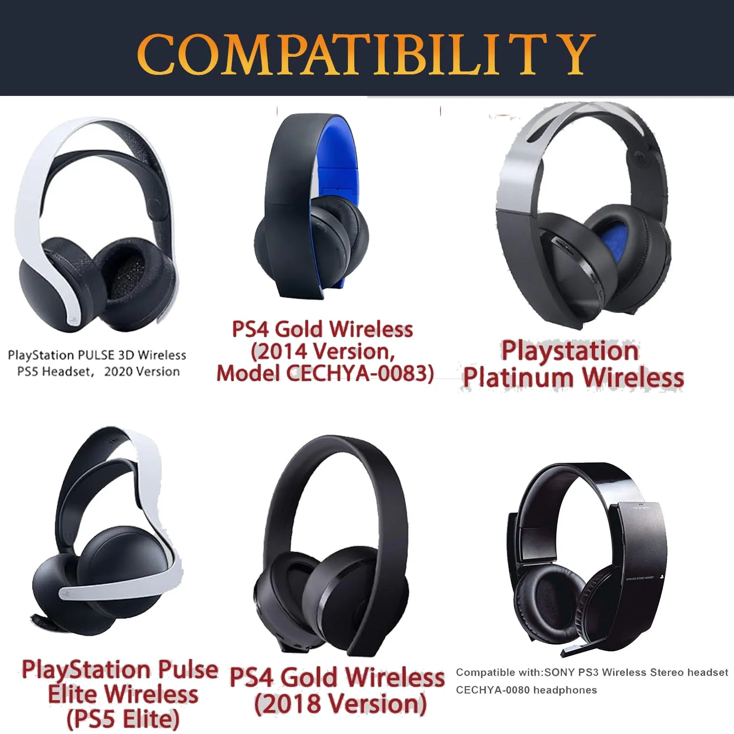 PS5 Headphone Case for SONY PS5 PlayStation PULSE 3D Elite/ PS4 Gold & Platinum /PS3 Headset Bag Portable Storage Case Hard Box