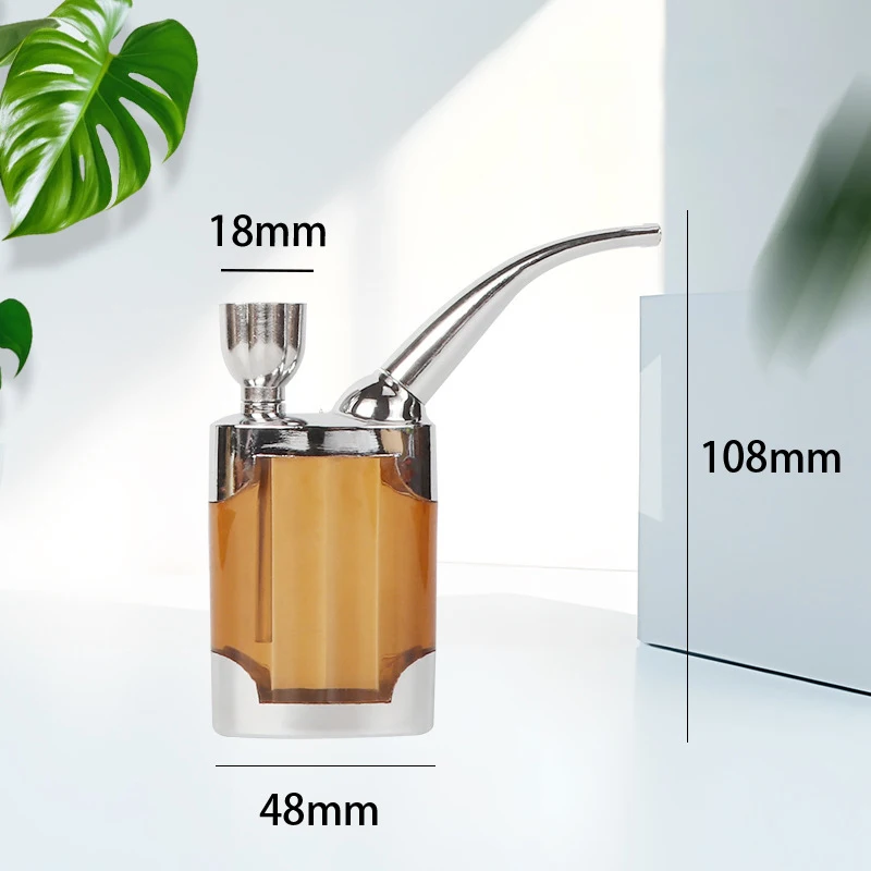Neueste Wasser Pfeife Tragbare Zirkulation Zigarettenspitze Shisha Shisha Zigarette Flasche Beste Rauchen Geschenk für Männer Frauen – Detail 1