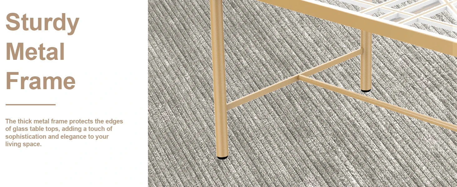 gold and glass end table