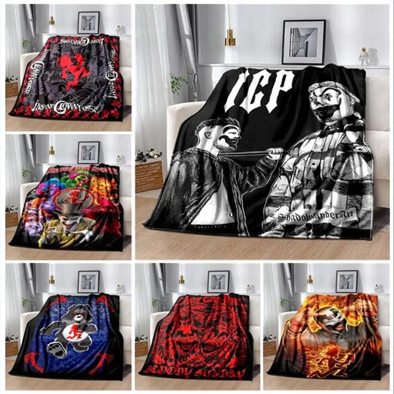 Insane Clown Se Band Icp Juggalo Faygo Blanke, Può Anche Essere Utilizzato Come Lenzuolo, Telo Da Bagno, Coperte Per Divano Da Ufficio Per Auto Al Gin