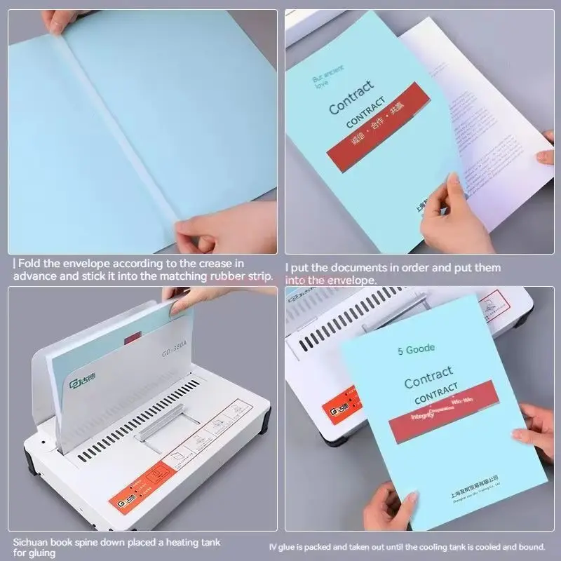 1/5/10pcs Hot Melt Binding Machine Glue Strip Glue Binding Machine Film Contract Bidding Envelope Seal Office Supplie