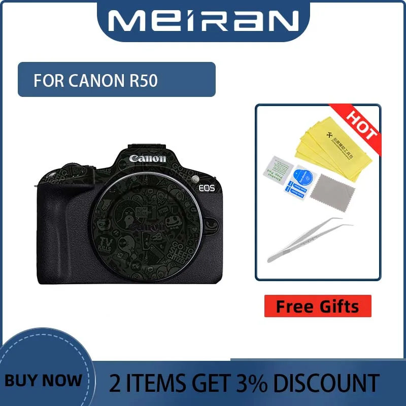Per Canon R50 Protection Decal Cover Film 50 Decalcomania Protezione Della Pelle Skin Coat Wrap Film Antigraffio R R3 R5 R6 R6 Ii R7 R8 R10 R50