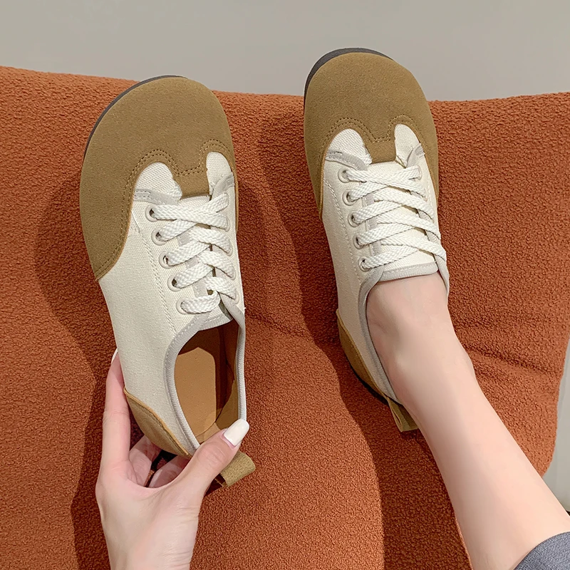 

Кроссовки женские на резиновой перекрестной шнуровке, Повседневные базовые, с круглым носком, однотонные, Осенняя обувь для отдыха, белые