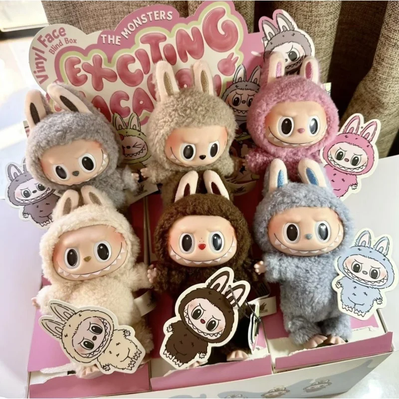 Hot Labubu The Monsters Blind Box Toys Heart Macarone Scatola A Sorpresa Misteriosa Guess Bag Figure Model Bag Portachiavi Gifts