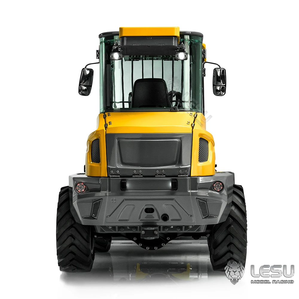 In Stock LESU Aoue-MCL8 1/14 RC Hydraulic Metal Wheeled Loader 4*4 Kit Construction Truck Model Light Sound ESC Toy Gift Vehicle 4