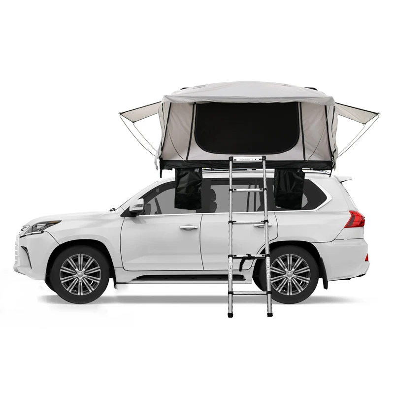 

4 Persons Automatic Foldable Auto Folding Hard Shell Aluminum Triangle Vehicle Suv Camping Car Roof Top Tent for Sale