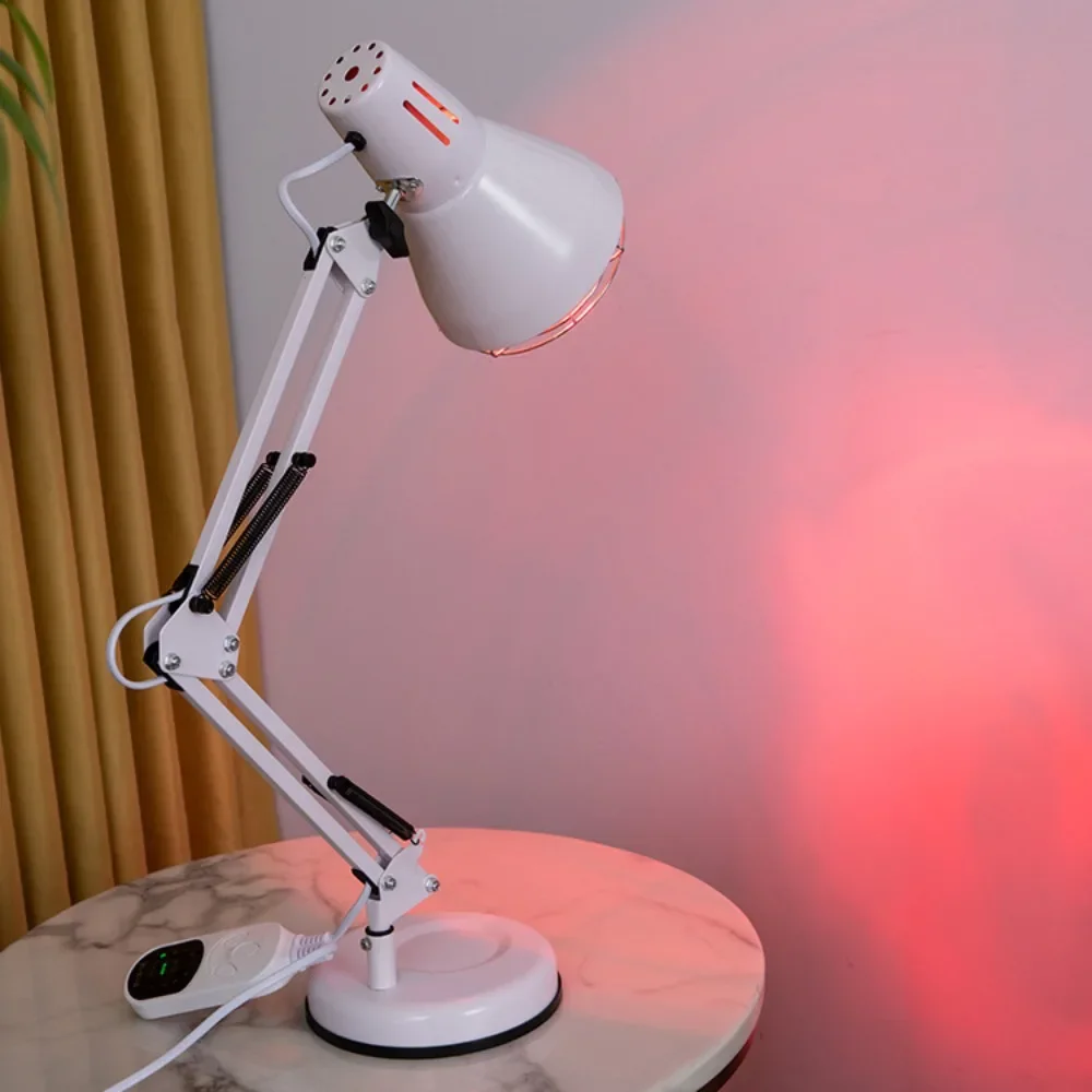 Infrared Lamp,New 150W Near Infrared Light Red Light Heat Lamp For Paint Relief With Stand,Home Use Physiotherapy Lamp