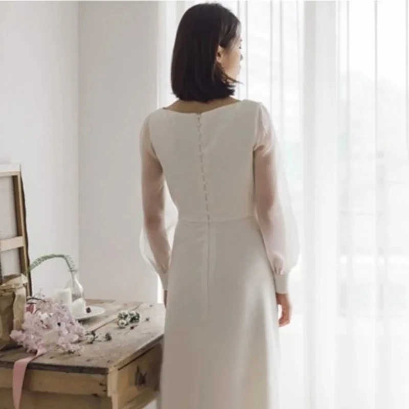 

A1932ZXWedding Dresses for Bride Elegant Sexy V Neck Long Prom Evening Guest Party Women Dress Summer 2024 Formal vestido
