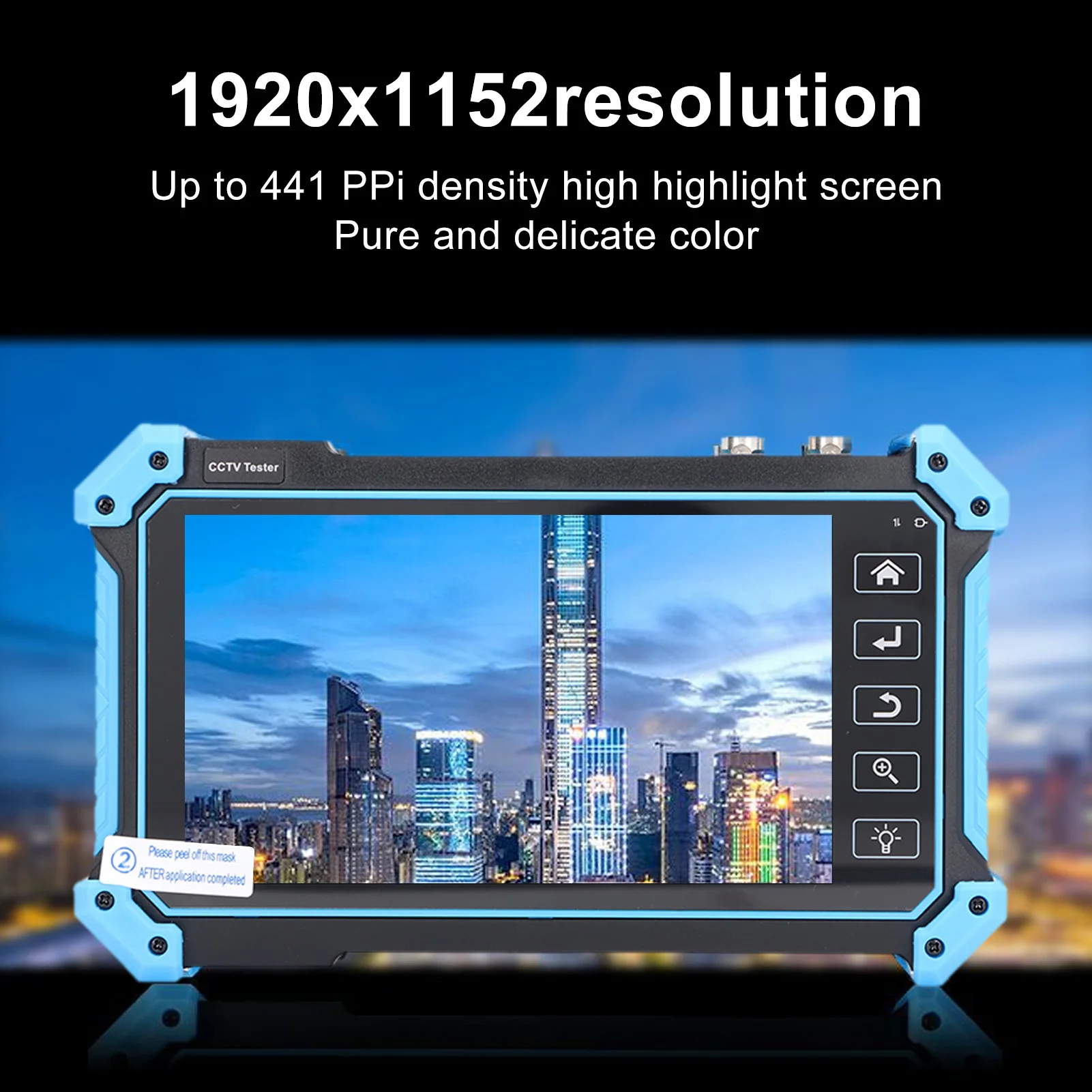 CCTV Tester WIFI Function IP Camera Tester 1920x1152P 100-240VAC H.265 H.264 Test with Line Finder for AHD CVI TVI Cameras