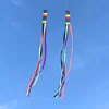 4/10M Rainbow Rotating Tube Tassel Tail Strap Helps with Kite Balance and Stability Special Effects Kite Flying Tail Pendant 2