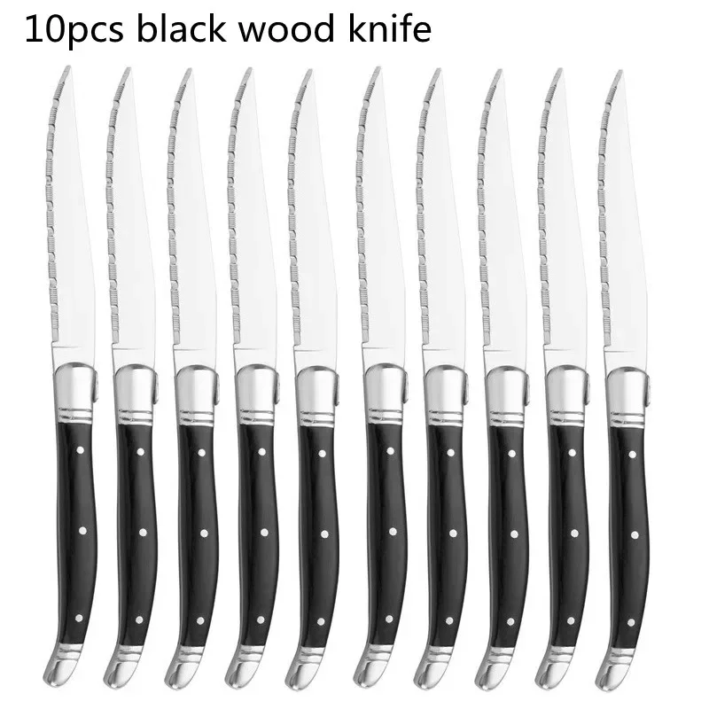 10pcs black wood