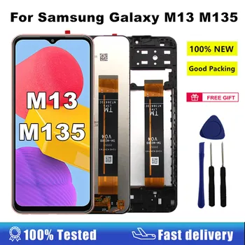 6.6'' M13 LCD For Samsung Galaxy M13 M135 LCD Display with Frame Touch Screen Digitizer For Samsung SM-M135F SM-M135F/DSNN