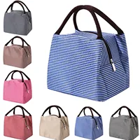 Sac à déjeuner avec poignée isolante, sac isotherme pour femmes et enfants, boîte à déjeuner pique-nique voyage Portable stockage des aliments petit déjeuner sac alimentaire thermique 2