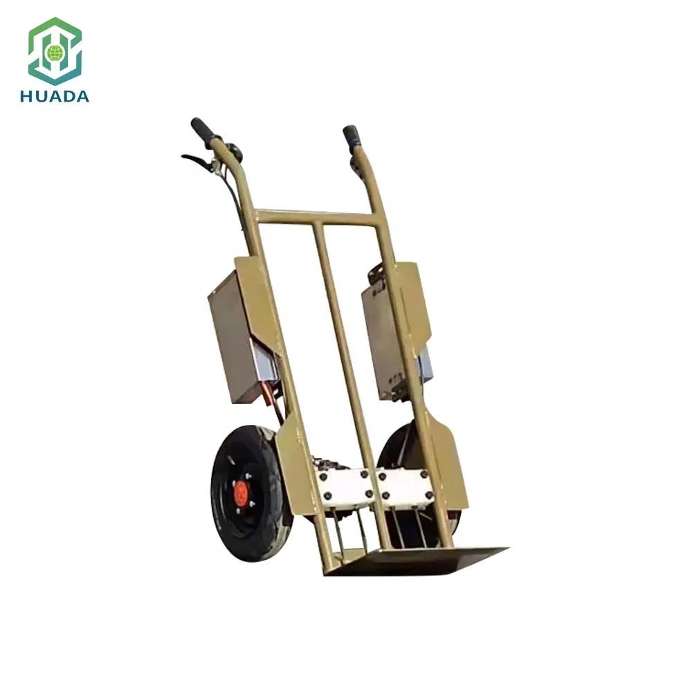 China Factory Supply 500kg Load Cargo Carrier Trolley 2 Wheels Lithium Battery Electric Hand Trucks