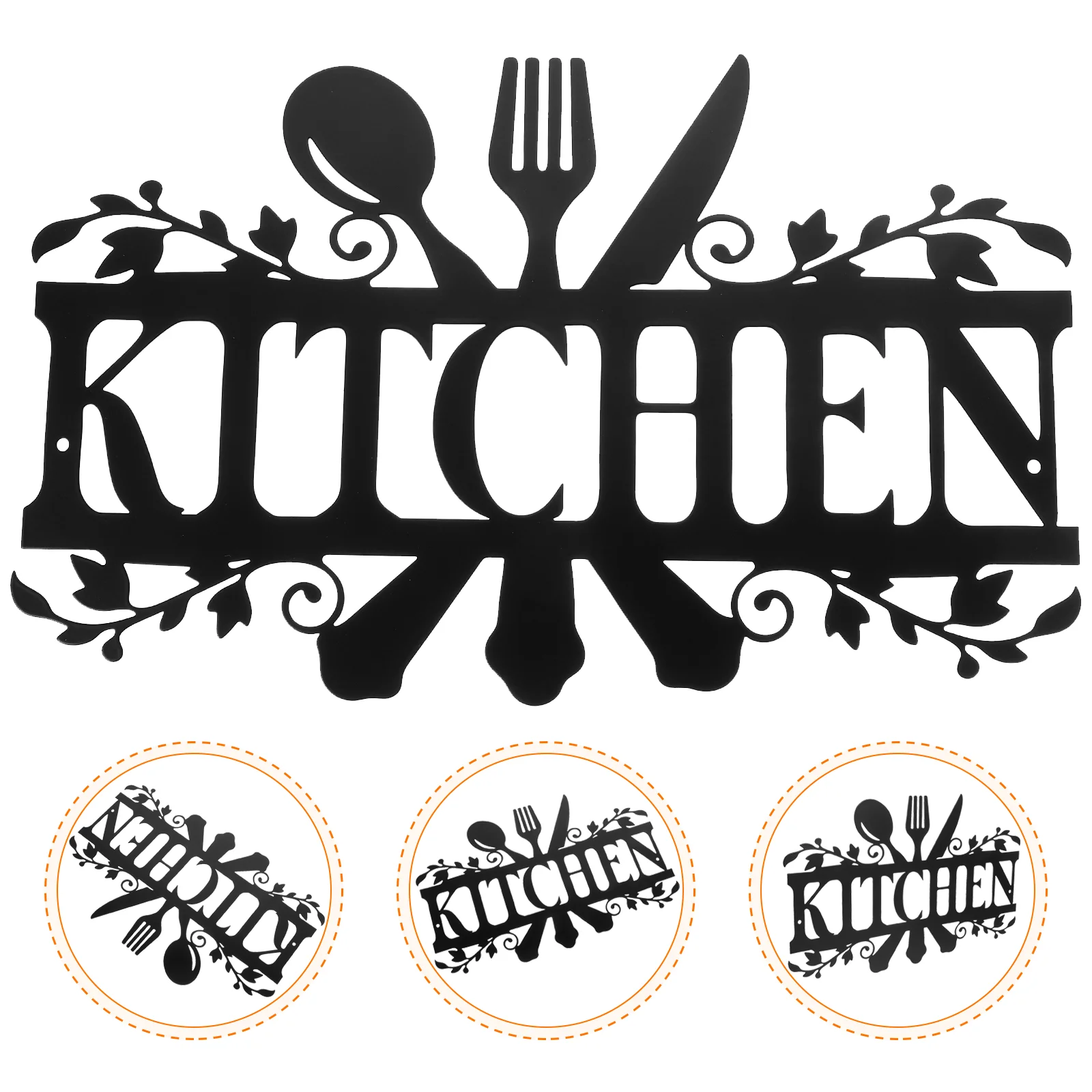 

Kitchen Iron Sign Rustic Wall Sign Decorative Restaurant Door Sign Wall Decoration