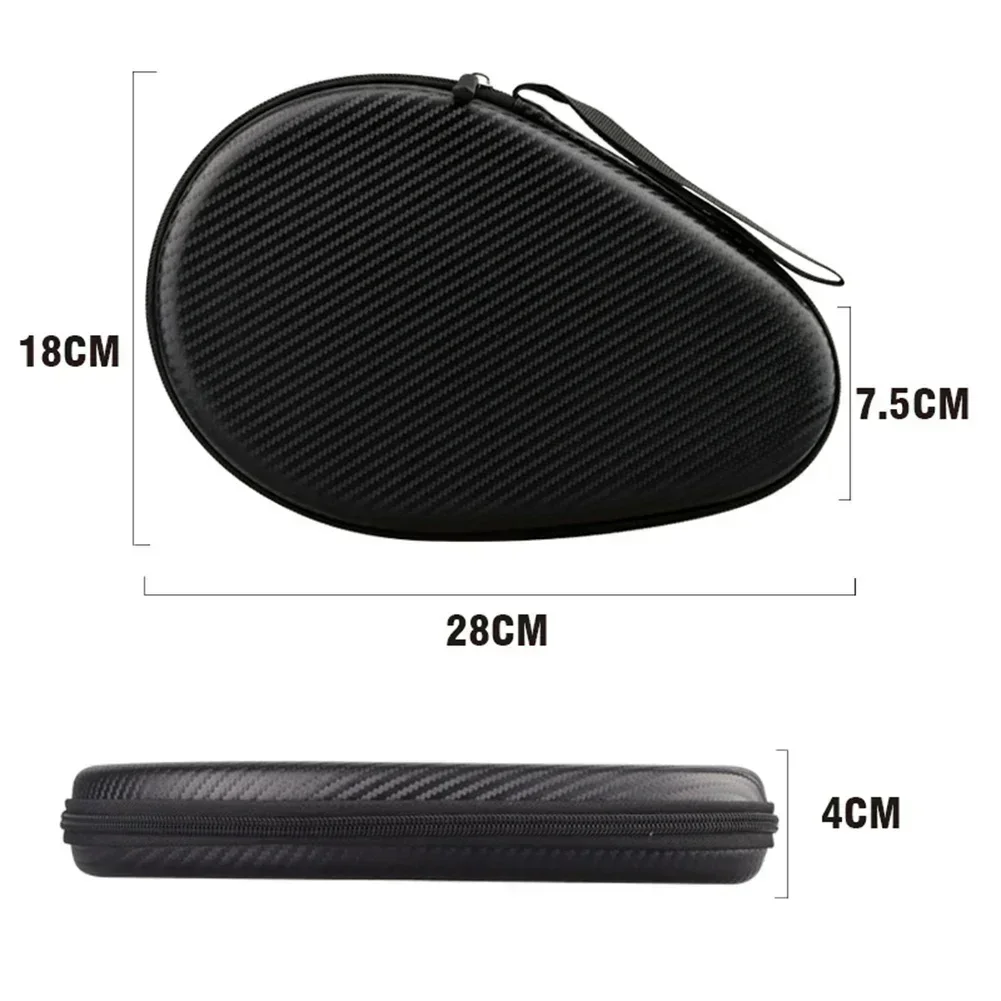Table Tennis Bag Cover Paddle EVA Bags Waterproof Gourd-Shaped 28x18x4cm Pong Racket Case Box Sports Accessories