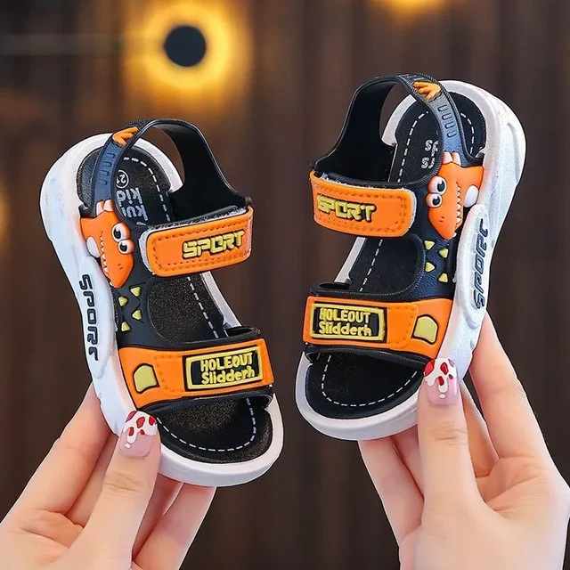Children's Summer Boys Cute Cartoon Girls Sandals Baby Kids Shoes Girls Beach Shoes Sports Soft Non-slip Casual Toddler Sandals