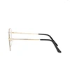 Diopter 0 -0.5 -1.0 To -6.0 Big Frame Square Minus Glasses With Prescription Women Men Metal Full Frame Nearsighted Eyeglasses 2