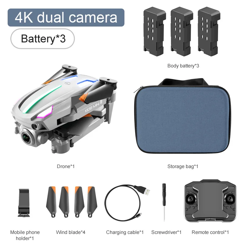 drone 4k K108 Mini Drone 4k HD with Camera Aerial Photography Aircraft Fixed Height Remote Control UAV Quadcopter Men's Fpv Rc Toys small drone with camera Camera Drones