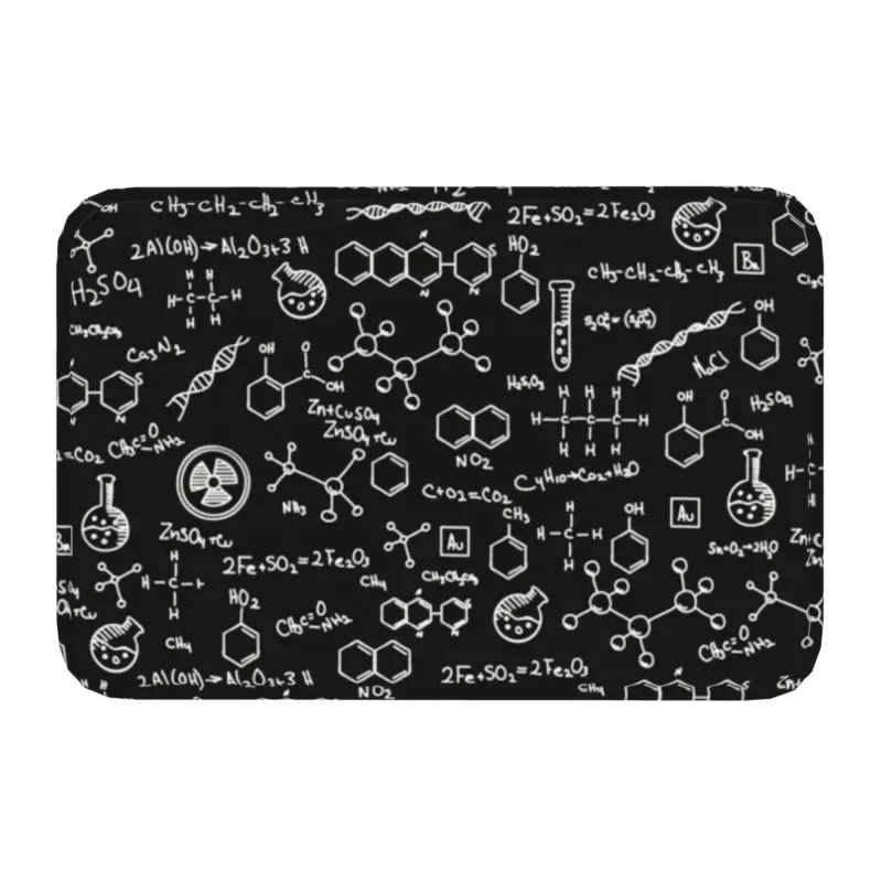 Scienza Chimica Modello Zerbino Tappetino Antiscivolo Laboratorio Chimico Tech Cucina Bagno Soggiorno Ingresso Tappeto Tappeto 40*60Cm