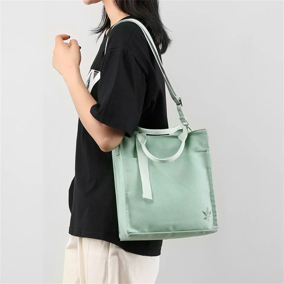 Women Messenger Bag Shoulder Bags Canvas Female Crossbody Bags Fashion Lady Handbags Zipper Closure High Quality Tote