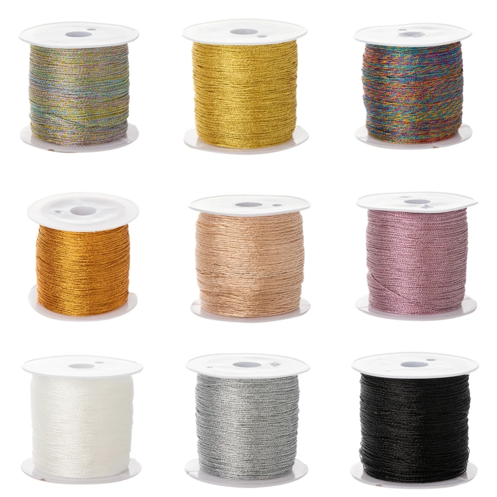 Premium 0.4mm Nylon Satin Cord - 50m for Jewelry Making, Beading, and Knot Crafting