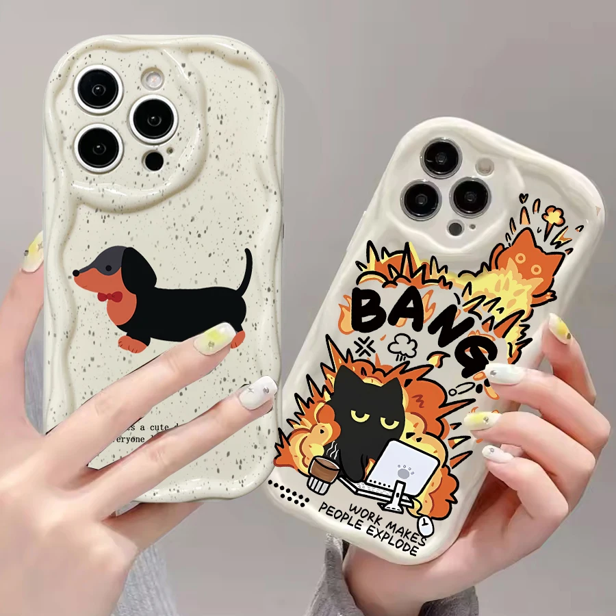 Adorable Creative Cat and Duck Animal Phone Case