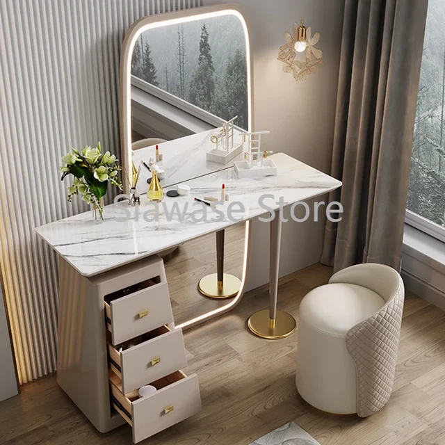 Vanity Classic Dressing Table Multifunctional White Drawer Cabinet Nordic  Makeup Table Luxury Tocador Maquillaje Home Furniture - AliExpress
