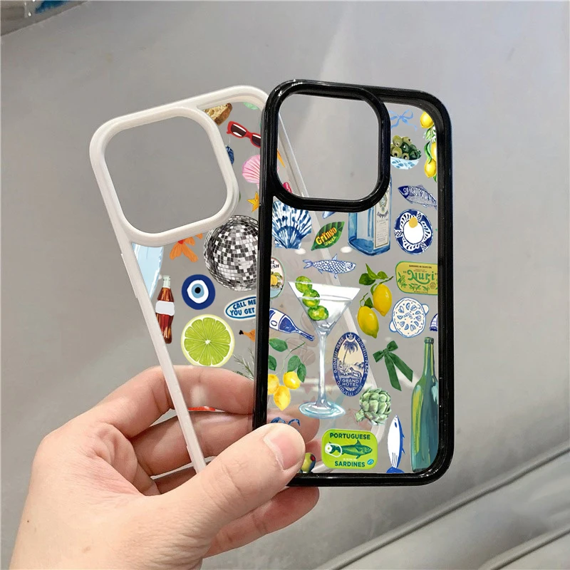 Seaside Scenery Wine Lemon Phone Case Cover