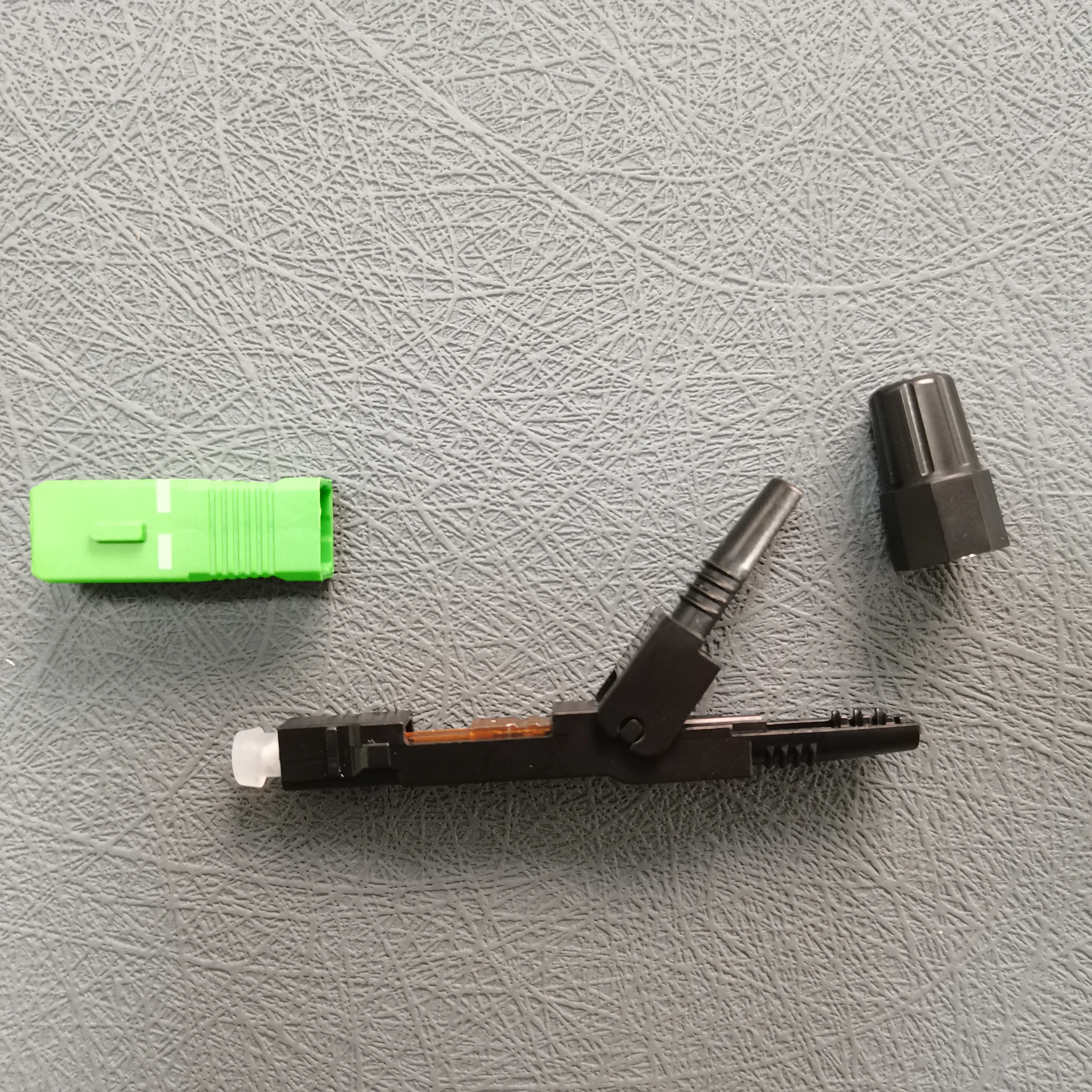 10pcs SC APC Fast Connector Embedded Connector FTTH Tool Cold Fiber Fast Connector SC Fiber Optic Connector