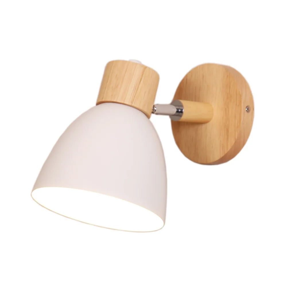 LED Wall Lamp Wall Light Macaroon 6 Color Steering Head E27 85-285V Nordic Wall Lights Bedside Wall Sconce Modern Light for Bedroom Nordic