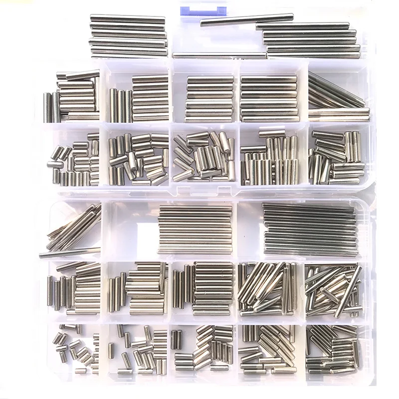 Cylindrical Pin Locating Dowel Set 304 Stainless Steel Fixed Lock Pin Shaft Fixing Metal Solid Rod M1-M8
