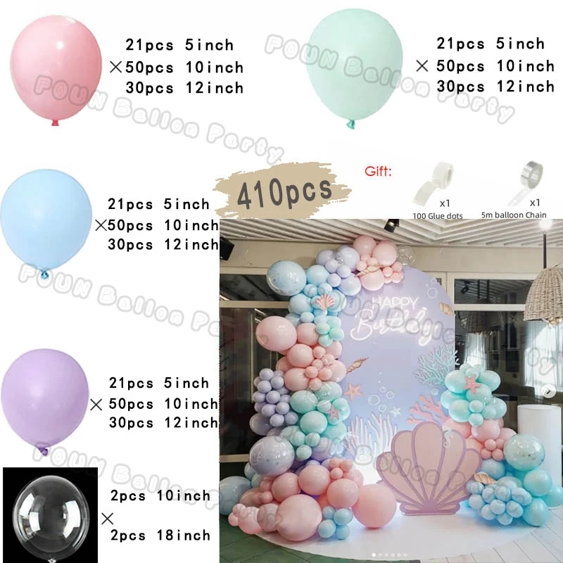 K arco ghirlanda di palloncini pastello Macaron Palloncino di colori arcobaleno assorti per fornure per feste di compleanno, matrimoni, baby shower  15