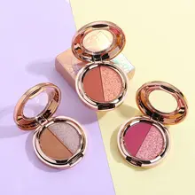 

Sweatproof Waterproof Pearl Makeup Tools Double Colors Shimmer Eyeshadow Matte