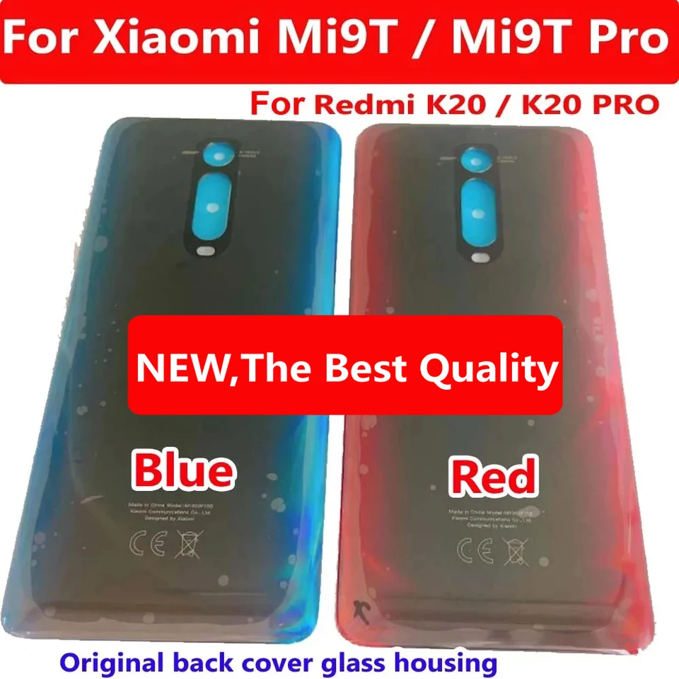 Top A+++ NEW Back Glass Cover For Redmi K20 K20Pro Rear Battery