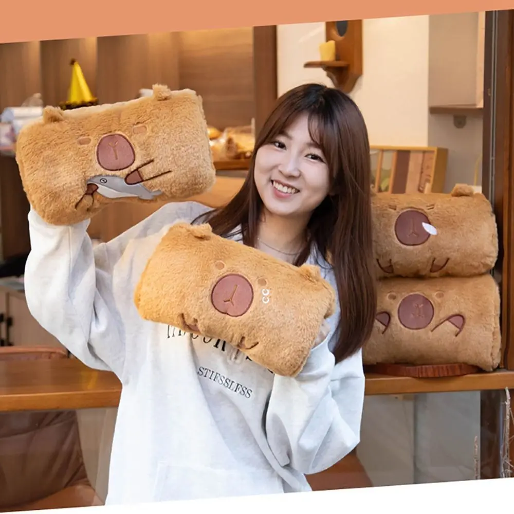 New PP cotton Hand Warmer Pillow Soft Gift Cartoon Dolls Capybara Hand Hold Warm Cushion