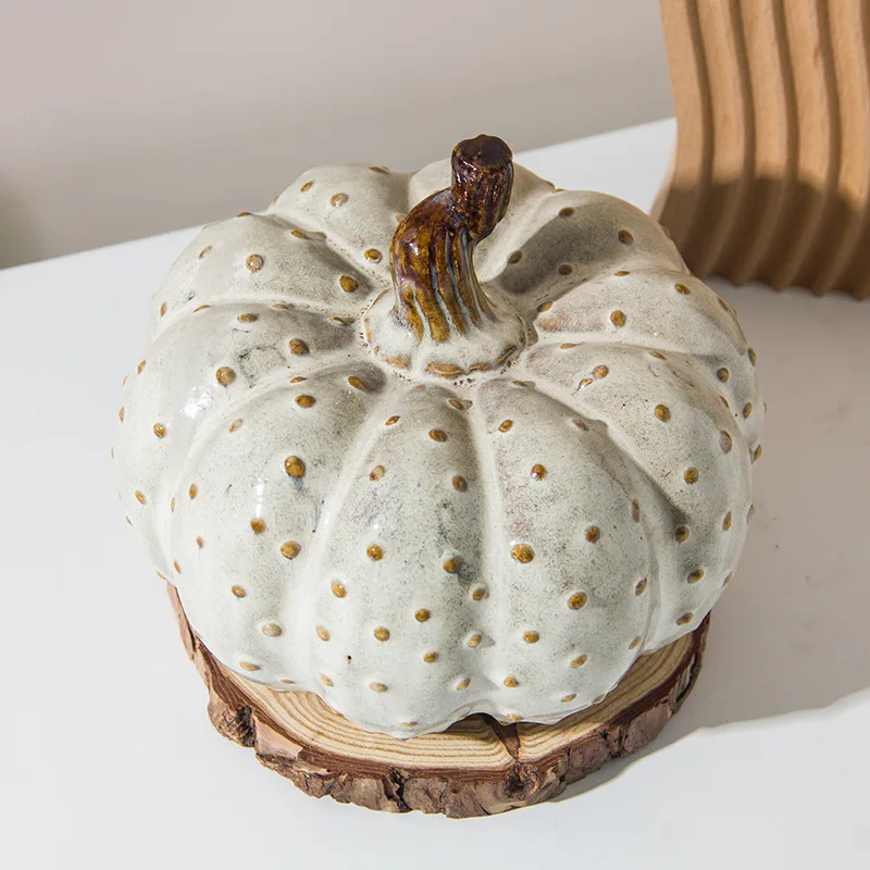 

Home decoration ceramic pumpkin creative homestay hotel decoration characteristics simulation plant decoration