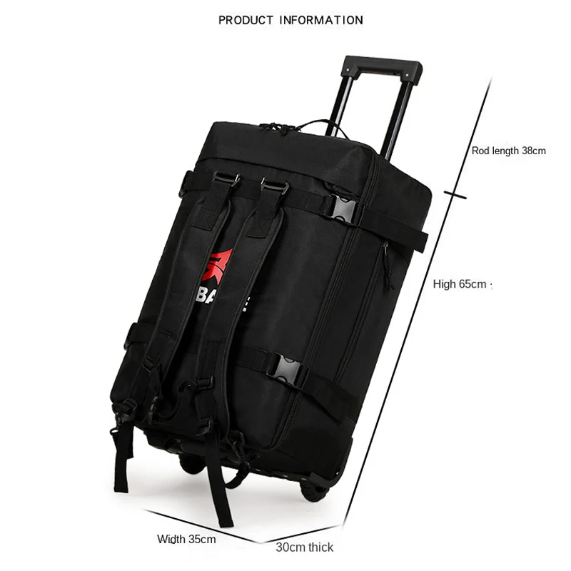 Grand sac à dos à roulettes pour voyage et camping_voghion.com