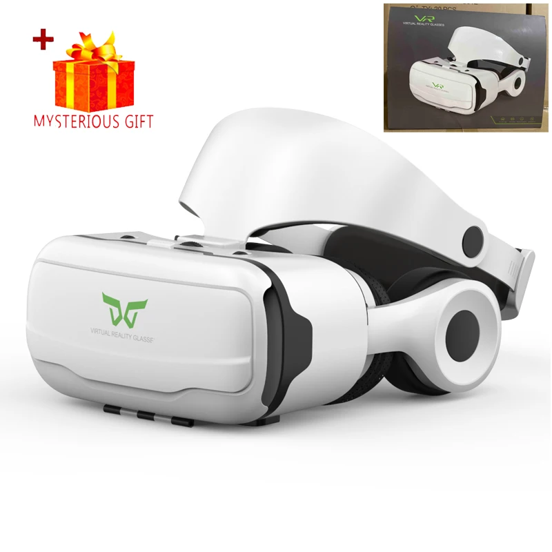 Shinecon VR Glasses Headset 3D Virtual Reality Device Helmet Viar Goggle Lenses For Smartphone Smart Cell Phone Realidade Viewer 
