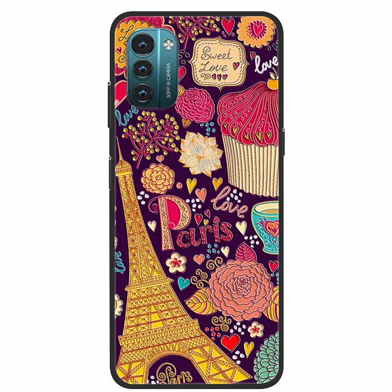 3D Flower Embossed Soft Silicone Protective Phone Case - Stylish Bumper Cover