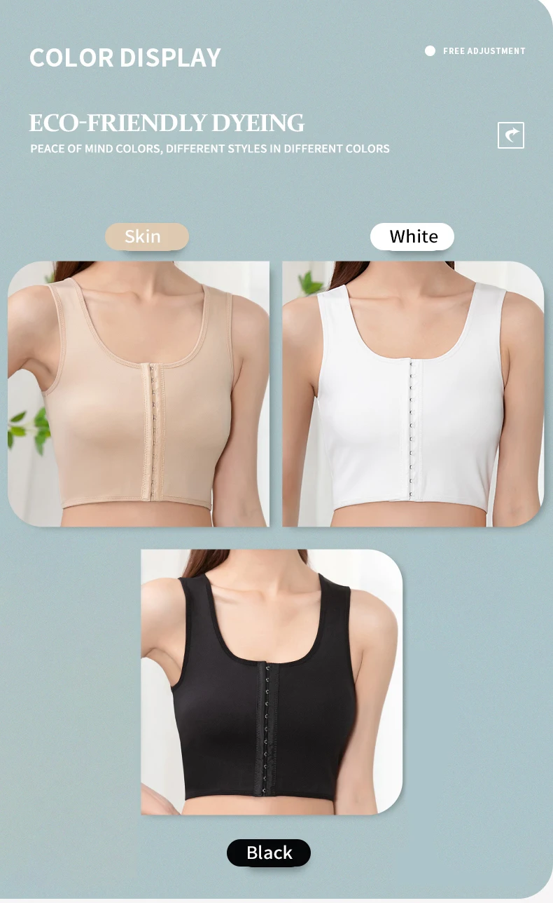 New 2024 MISTHIN Chest Binder Lesbian Tomboy Seamless Women Tank Top Bra Bustier