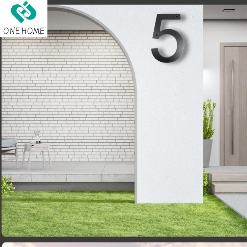12 Inch 30cm Large Modern Floating House Numbers for Outdoor Door Address Garage Gate with Nail Kit house number signs house numbers