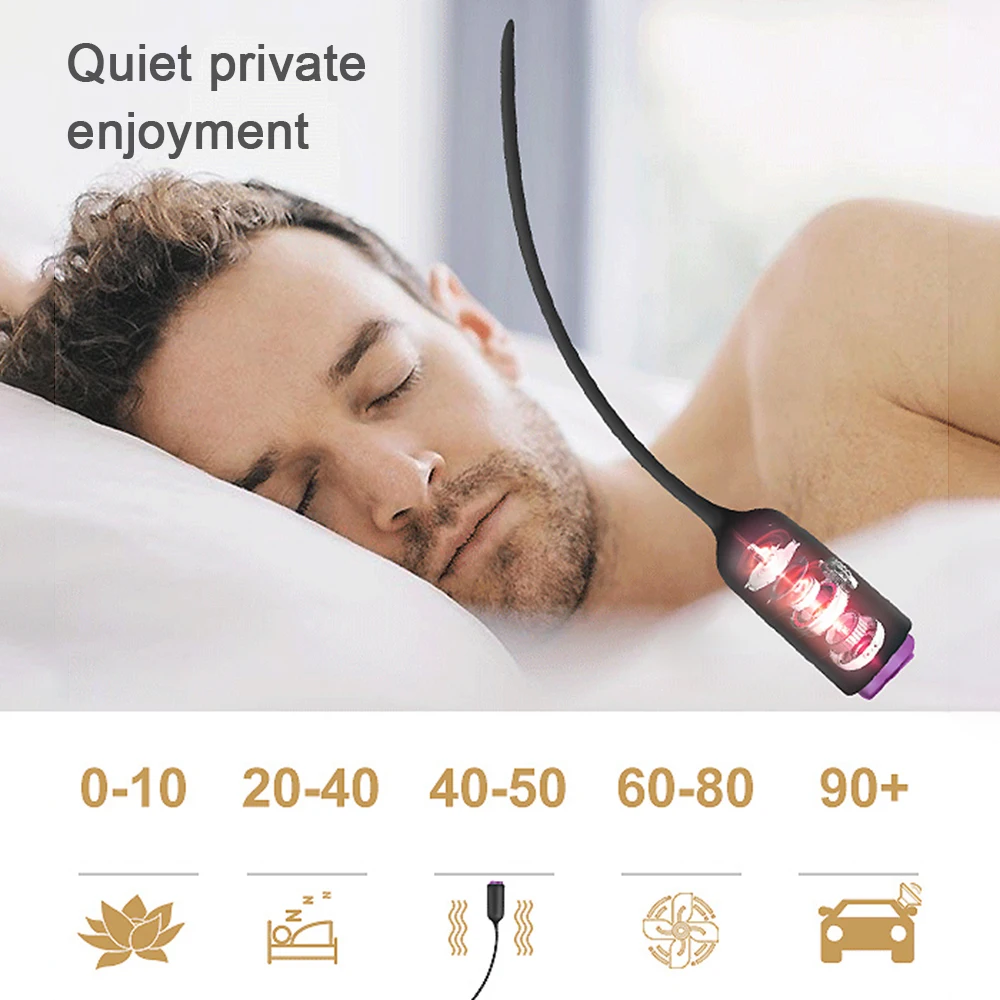 Male Penis Urethral Vibrator Ejaculation Delay Toy Urethral Catheter Penis Plug Cock Dilator Glans Prostate Stimulator Sex Toys,penis sex toys
