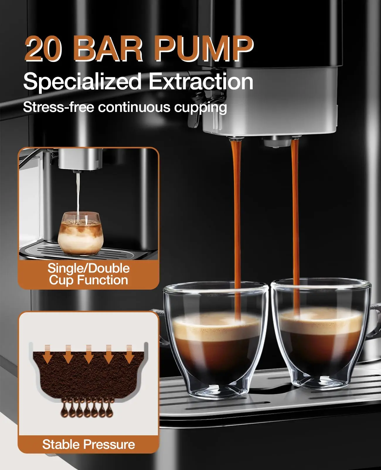 Automatic Espresso Machine with Grinder 4