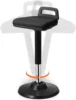 Active Chair with Handle, Height-Adjustable (24.6-34.4") Wobble Chair Made of Elastic Fabric & 45 mm Foam 1